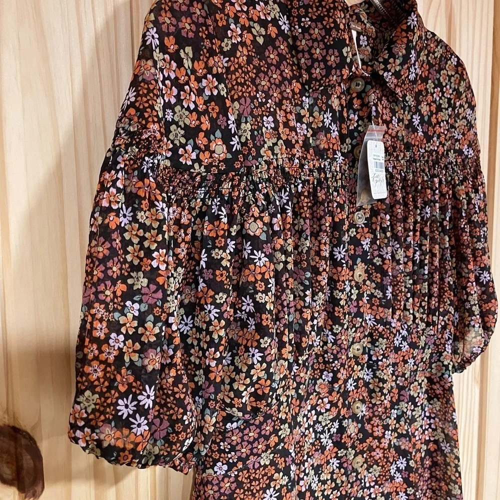 Free People Floral Bonnie Dress NWT Size Small